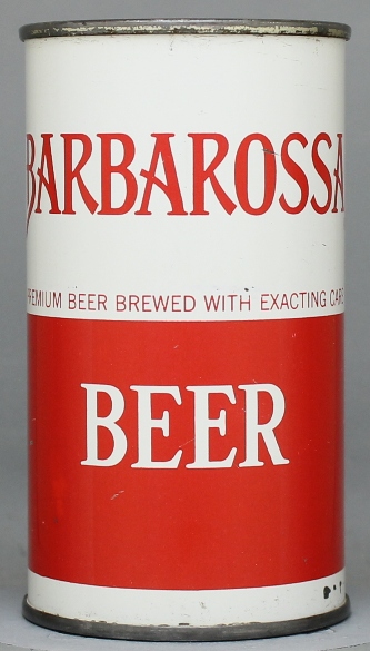 Barbarossa Beer Flat Top Can