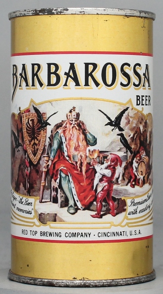 Barbarossa Beer Flat Top Can