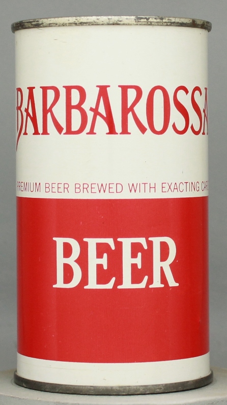 Barbarossa Beer Flat Top Can
