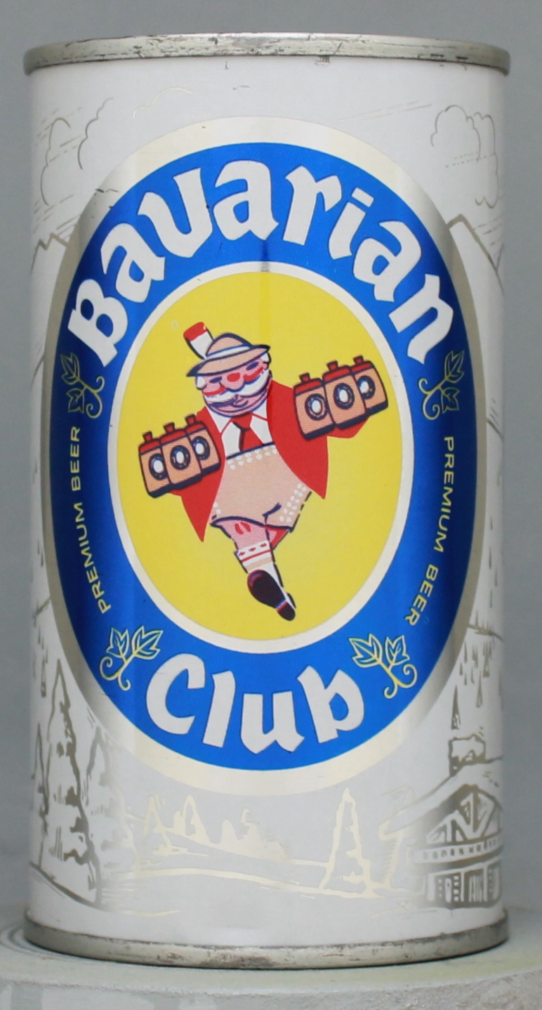 Bavarian Club Premium Beer Flat Top Can