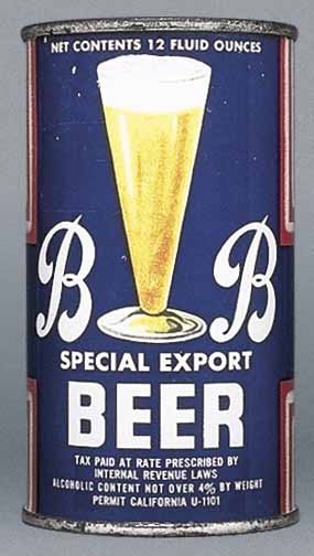 Bb Special Export Beer Flat Top Can