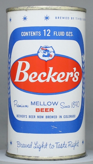 Becker's Mellow Beer Flat Top Can