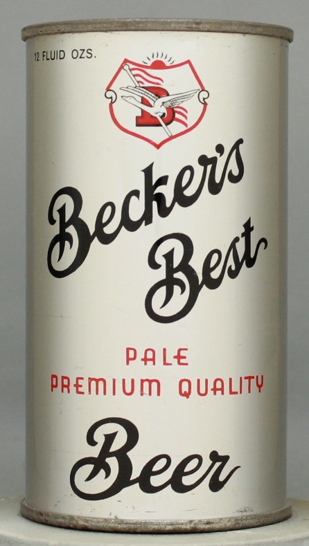 Becker's Best Pale Premium Beer Flat Top Can