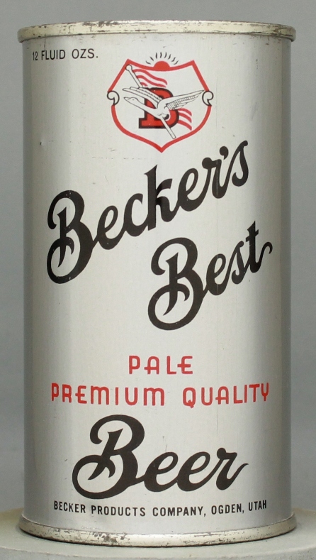 Becker's Best Pale Premium Beer Flat Top Can