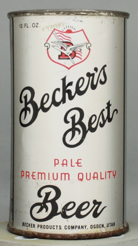 Becker's Best Pale Premium Beer Flat Top Can
