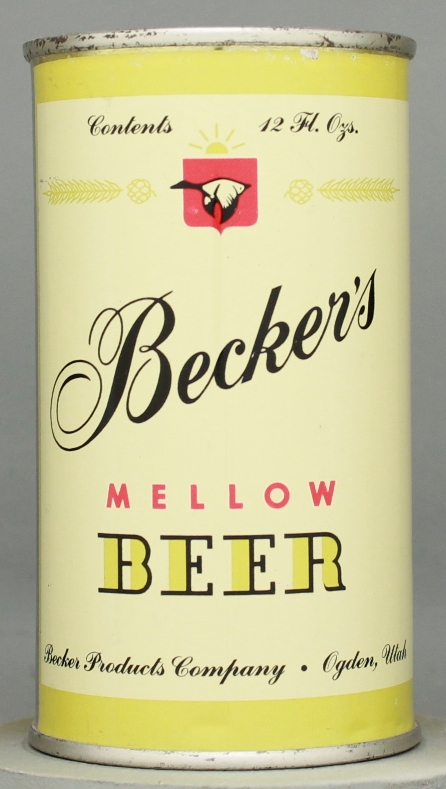 Becker's Mellow Beer Flat Top Can
