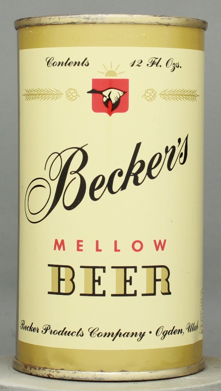 Becker's Mellow Beer Flat Top Can