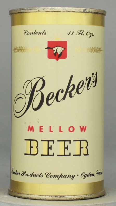 Becker's Mellow Beer Flat Top Can