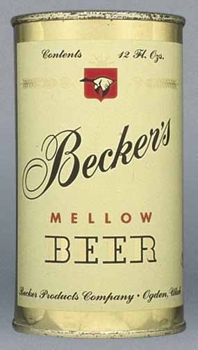 Becker's Mellow Beer Flat Top Can