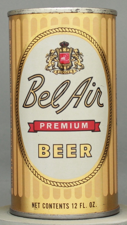 Bel Air Premium Beer Flat Top Can