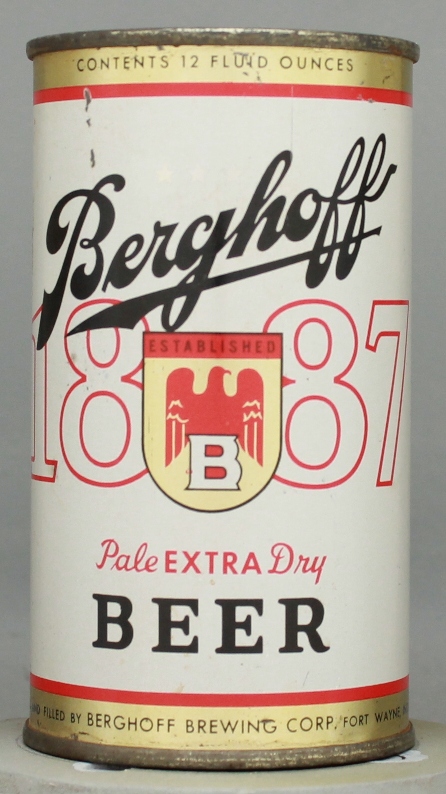Berghoff 1887 Extra Pale Dry Beer Flat Top Can
