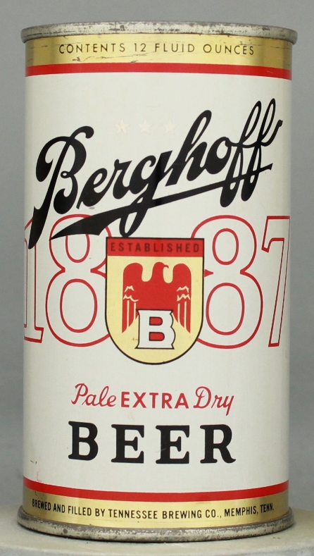 Berghoff 1887 Extra Dry Beer Flat Top Can