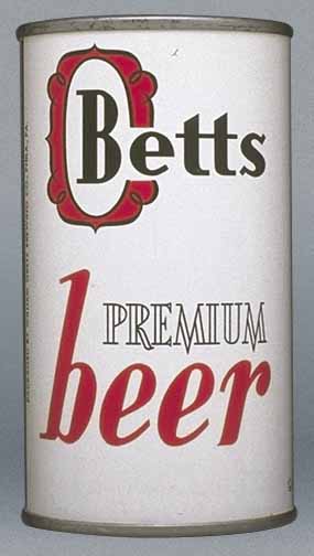 Betts Premium Beer Flat Top Can