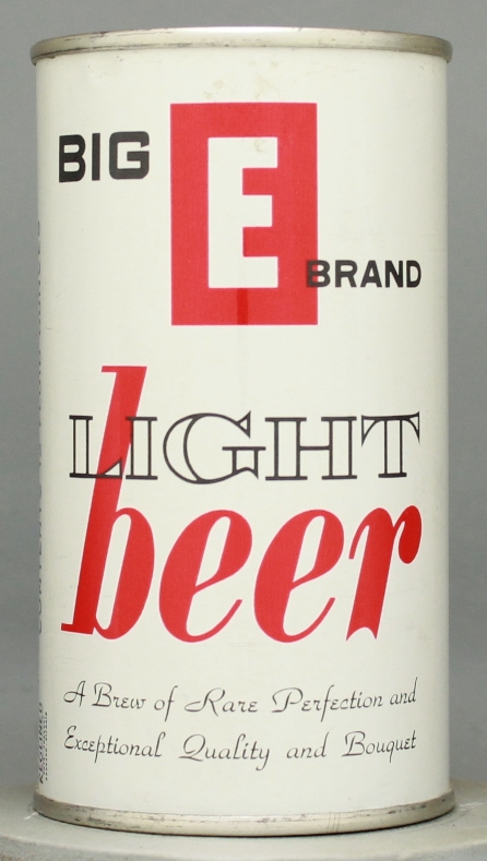 Big E Brand Light Beer Flat Top Can
