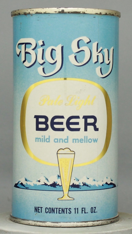 Big Sky Pale Light Beer Flat Top Can