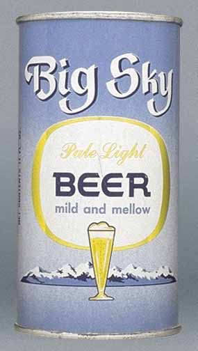 Big Sky Pale Light Beer Flat Top Can