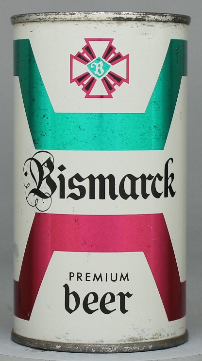 Bismarck Premium Beer Flat Top Can