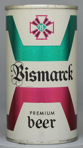 Bismarck Premium Beer Flat Top Can
