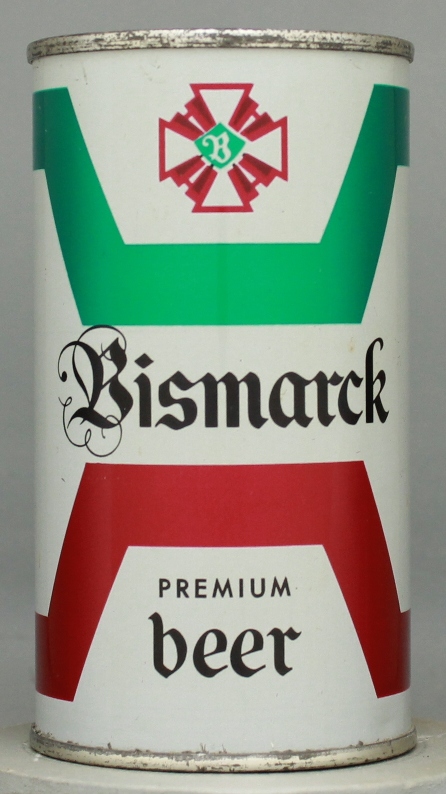 Bismarck Premium Beer Flat Top Can