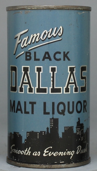 Black Dallas Malt Liquor Flat Top Can