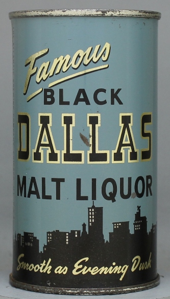 Black Dallas Malt Liquor Flat Top Can