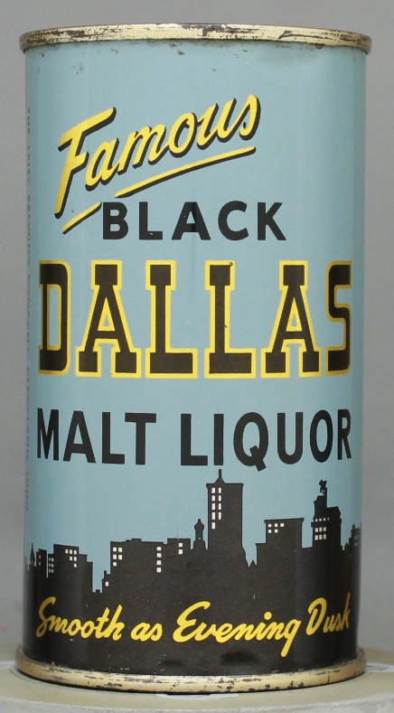 Black Dallas Malt Liquor Flat Top Can