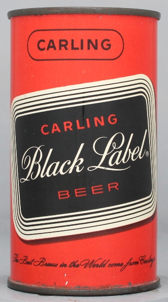 Black Label, Carling Beer Flat Top Can
