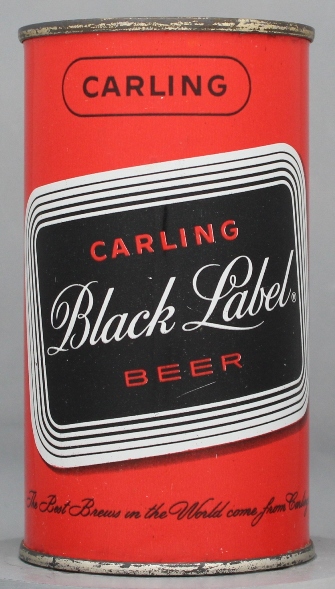 Black Label, Carling Beer Flat Top Can