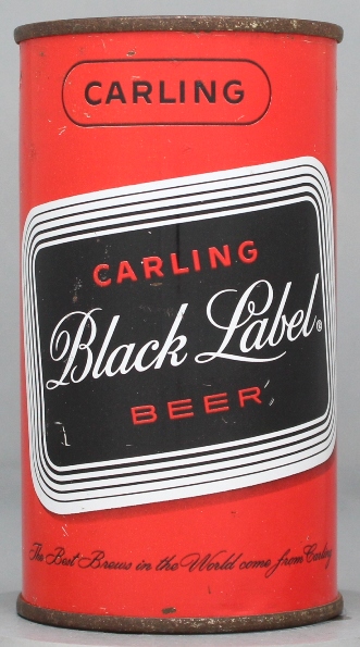 Black Label, Carling Beer Flat Top Can