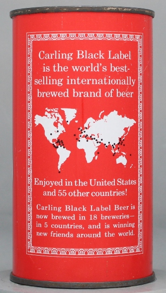 Black Label Beer Flat Top Can