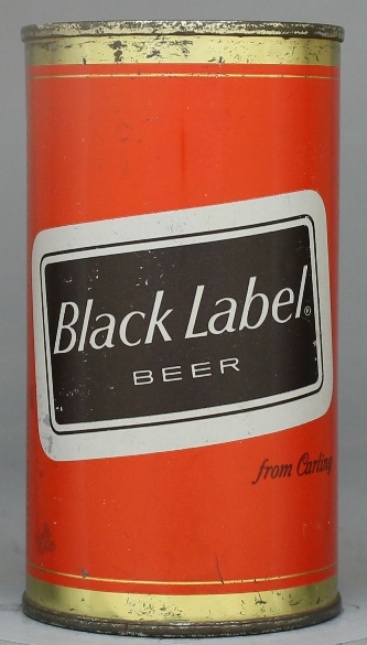 Black Label Beer Flat Top Can