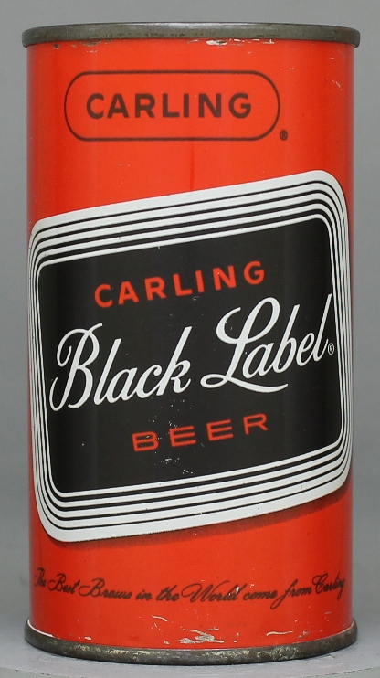 Black Label (carling's) Beer Flat Top Can