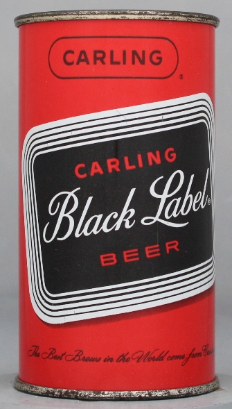 Black Label, Carling Beer Flat Top Can