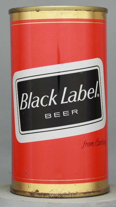 Black Label Beer Flat Top Can