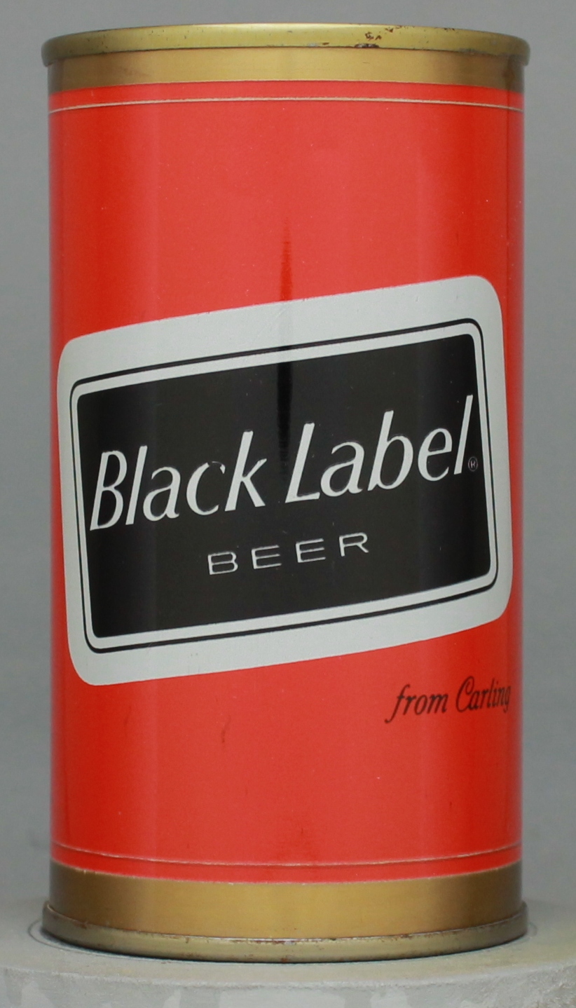 Black Label Beer Flat Top Can