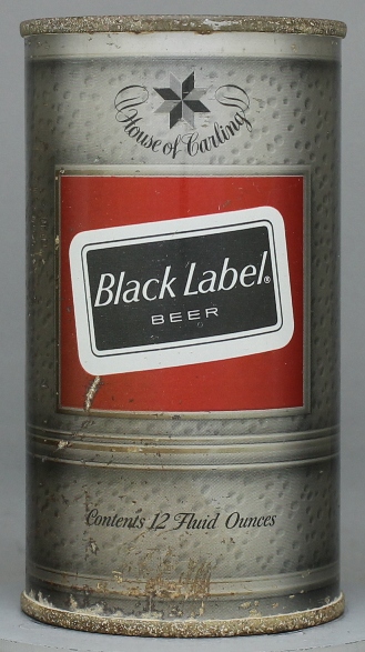 Black Label Beer Flat Top Can