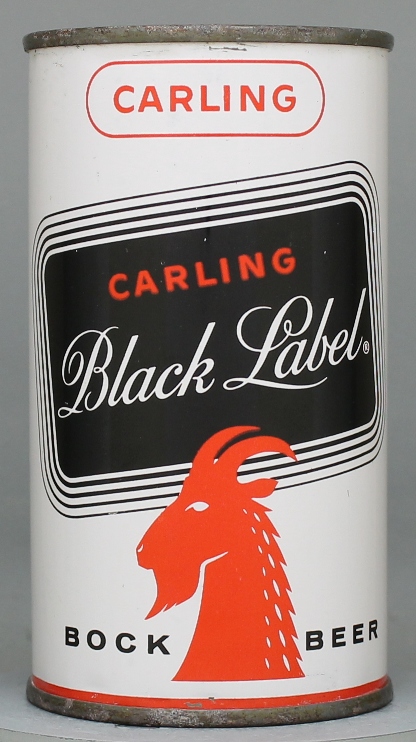 Black Label (carling's) Bock Flat Top Can