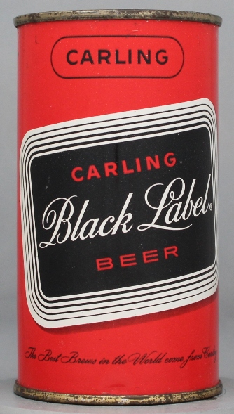 Black Label, Carling Beer Flat Top Can