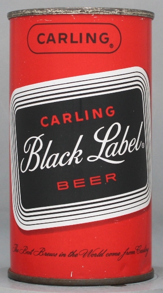 Black Label, Carling Beer Flat Top Can