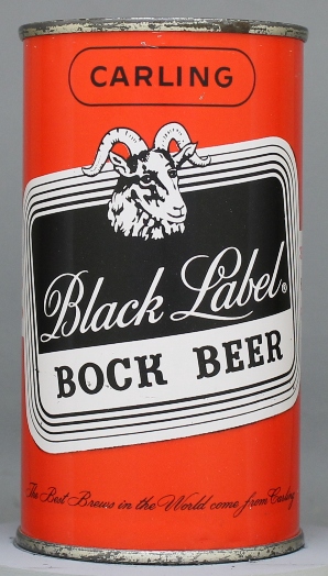 Black Label Bock Flat Top Can