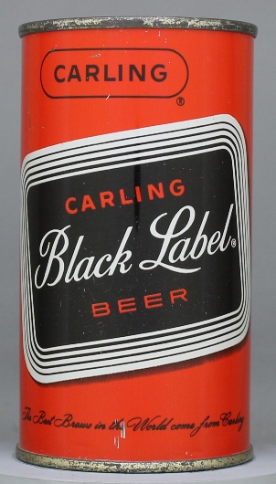 Black Label (carling's) Beer Flat Top Can