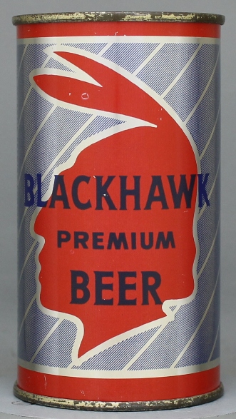 Blackhawk Premium Beer Flat Top Can
