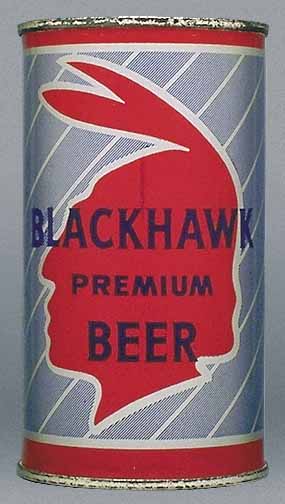 Blackhawk Premium Beer Flat Top Can