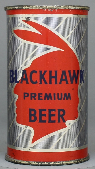 Blackhawk Premium Beer Flat Top Can