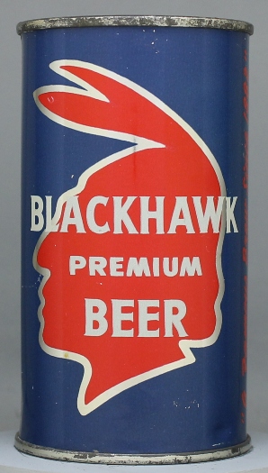 Blackhawk Premium Beer Flat Top Can