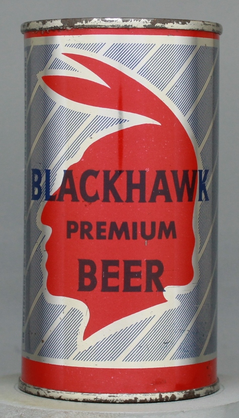 Blackhawk Premium Beer Flat Top Can