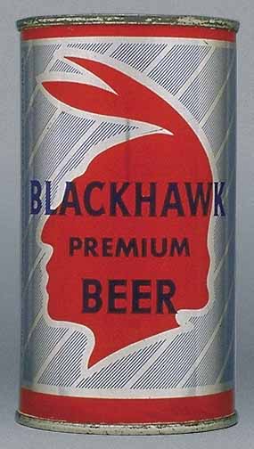 Blackhawk Premium Beer Flat Top Can