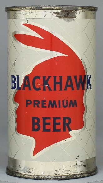 Blackhawk Premium Beer Flat Top Can