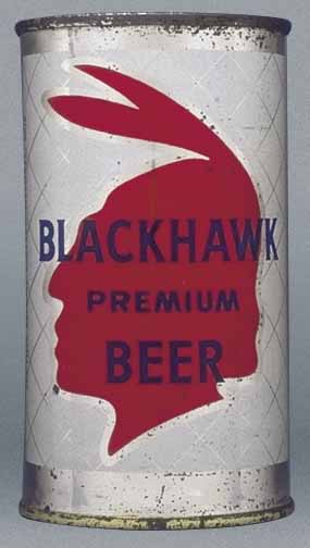 Blackhawk Premium Beer Flat Top Can