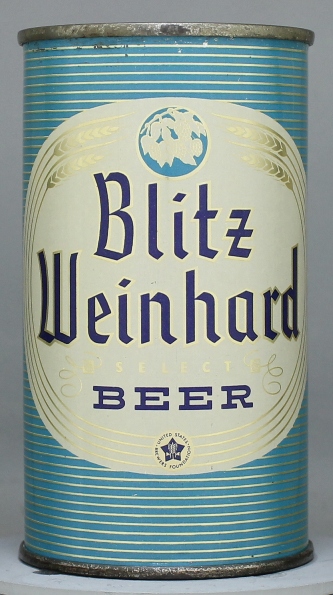 Blitz Weinhard Select Beer Flat Top Can
